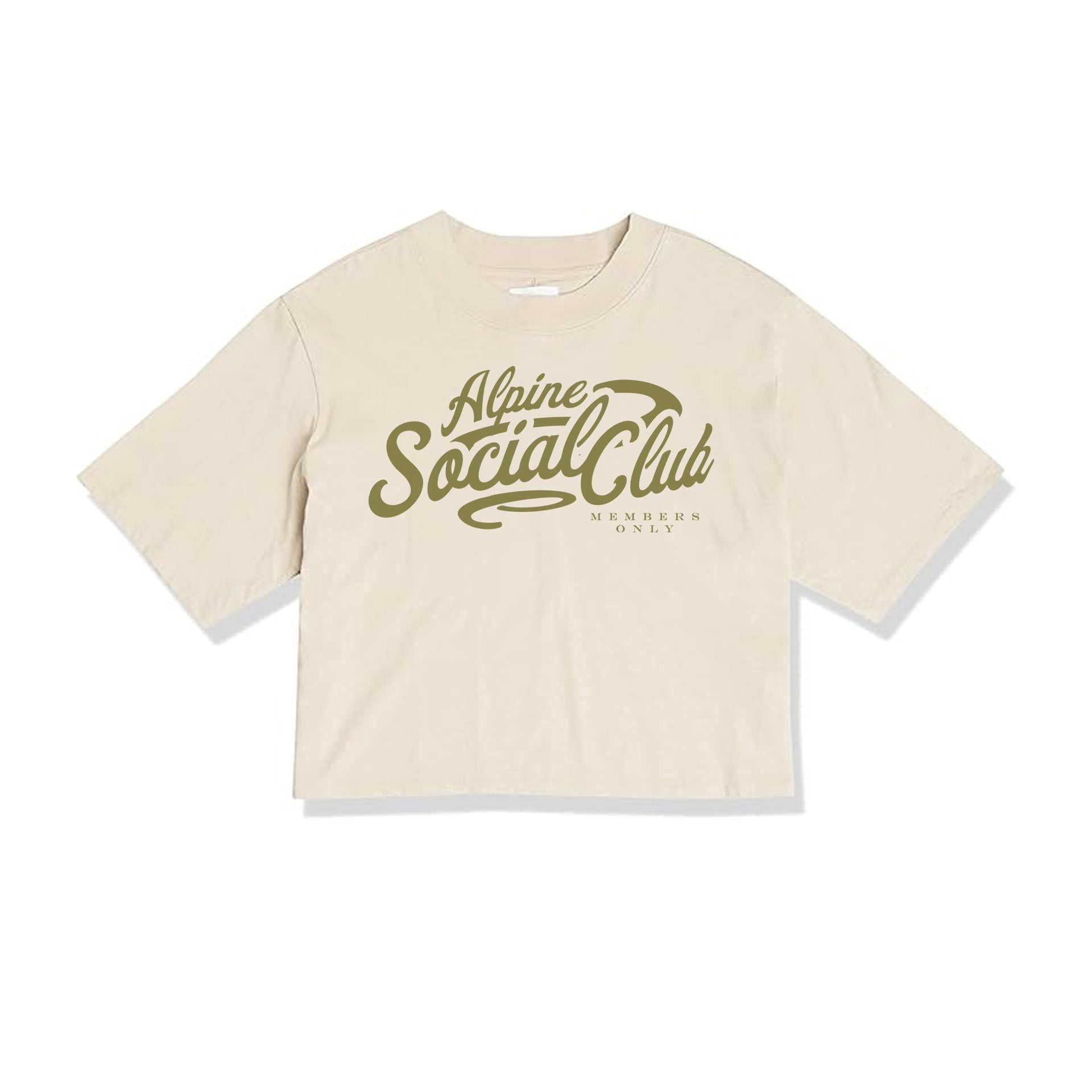 Alpine Social Club - Women Short-Sleeve Cropped Crew Neck